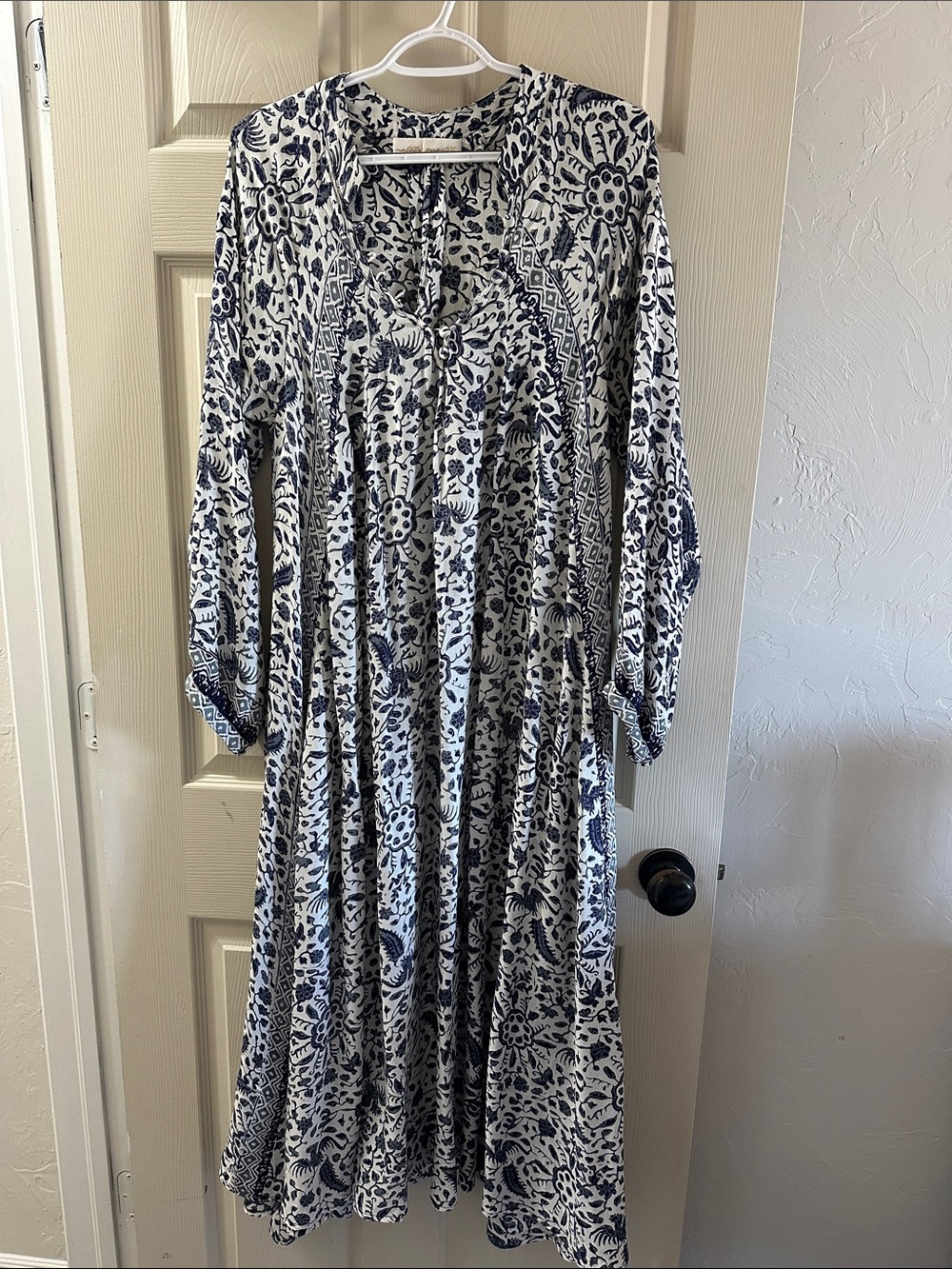 Natalie Martin Silk Fiore Maxi Dress - size Small
